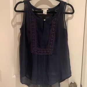 Navy sheet top